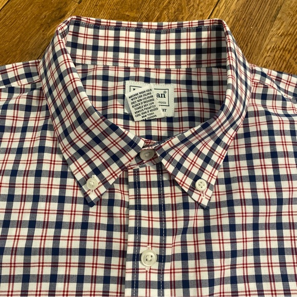 LL Bean Button Down Shirt Mens Large Reg Traditional Fit Long Sleeve Plaid - Picture 6 of 11